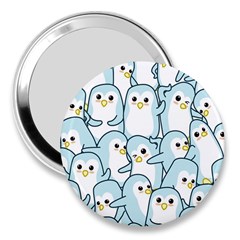 Penguins Pattern 3  Handbag Mirrors by pakminggu