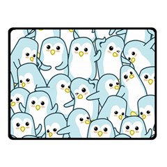 Penguins Pattern Two Sides Fleece Blanket (small) by pakminggu