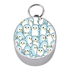 Penguins Pattern Mini Silver Compasses by pakminggu