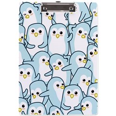 Penguins Pattern A4 Acrylic Clipboard by pakminggu