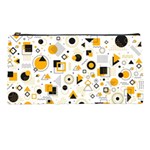 Flat Geometric Shapes Background Pencil Case Front