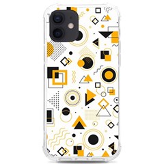 Flat Geometric Shapes Background Iphone 12/12 Pro Tpu Uv Print Case by pakminggu