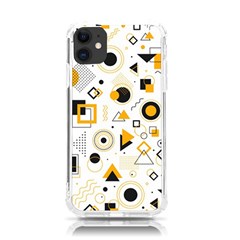 Flat Geometric Shapes Background Iphone 11 Tpu Uv Print Case by pakminggu