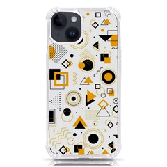 Flat Geometric Shapes Background Iphone 14 Tpu Uv Print Case by pakminggu