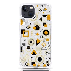 Flat Geometric Shapes Background Iphone 13 Tpu Uv Print Case by pakminggu