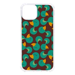 Vector Illustration Seamless Pattern With Cartoon Duck iPhone 13 TPU UV Print Case