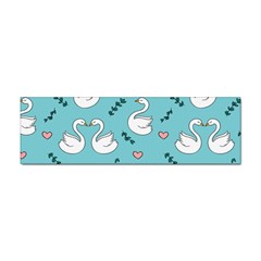 Elegant Swan Pattern Design Sticker (bumper) by pakminggu