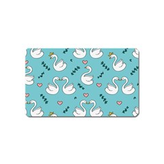 Elegant Swan Pattern Design Magnet (name Card) by pakminggu