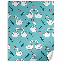 Elegant Swan Pattern Design Canvas 18  X 24  by pakminggu