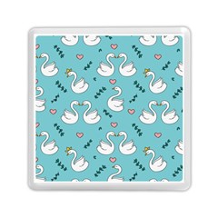 Elegant Swan Pattern Design Memory Card Reader (square) by pakminggu