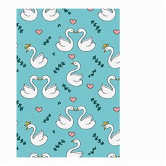 Elegant Swan Pattern Design Small Garden Flag (two Sides) by pakminggu