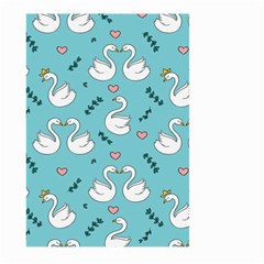 Elegant Swan Pattern Design Large Garden Flag (two Sides) by pakminggu