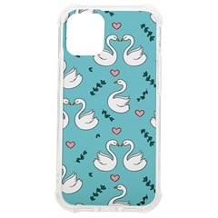 Elegant Swan Pattern Design Iphone 12 Mini Tpu Uv Print Case	 by pakminggu