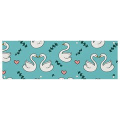 Elegant Swan Pattern Design Banner And Sign 9  X 3  by pakminggu