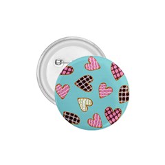 Seamless Pattern With Heart Shaped Cookies With Sugar Icing 1 75  Buttons by pakminggu