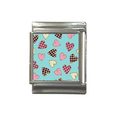 Seamless Pattern With Heart Shaped Cookies With Sugar Icing Italian Charm (13mm) by pakminggu