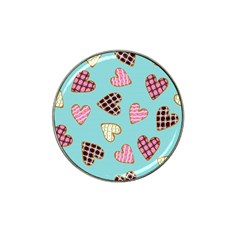 Seamless Pattern With Heart Shaped Cookies With Sugar Icing Hat Clip Ball Marker by pakminggu