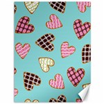 Seamless Pattern With Heart Shaped Cookies With Sugar Icing Canvas 36  x 48  35.26 x46.15  Canvas - 1