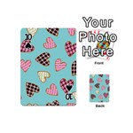 Seamless Pattern With Heart Shaped Cookies With Sugar Icing Playing Cards 54 Designs (Mini) Front - Spade10