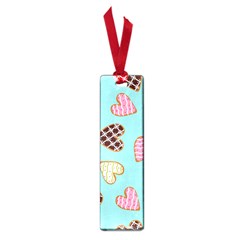 Seamless Pattern With Heart Shaped Cookies With Sugar Icing Small Book Marks by pakminggu