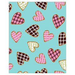 Seamless Pattern With Heart Shaped Cookies With Sugar Icing Drawstring Bag (small) by pakminggu