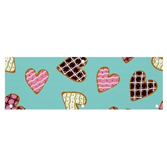 Seamless Pattern With Heart Shaped Cookies With Sugar Icing Banner And Sign 6  X 2  by pakminggu