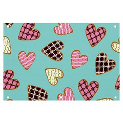 Seamless Pattern With Heart Shaped Cookies With Sugar Icing Banner And Sign 6  X 4  by pakminggu