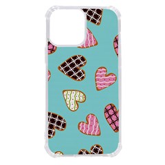 Seamless Pattern With Heart Shaped Cookies With Sugar Icing Iphone 13 Pro Max Tpu Uv Print Case by pakminggu