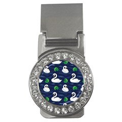 Swan Pattern Elegant Design Money Clips (cz)  by pakminggu