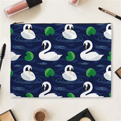 Swan Pattern Elegant Design Cosmetic Bag (xl) by pakminggu