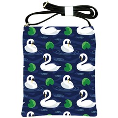 Swan Pattern Elegant Design Shoulder Sling Bag by pakminggu