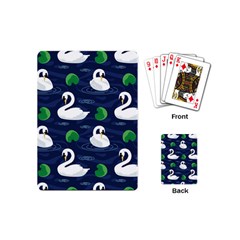 Swan Pattern Elegant Design Playing Cards Single Design (mini) by pakminggu