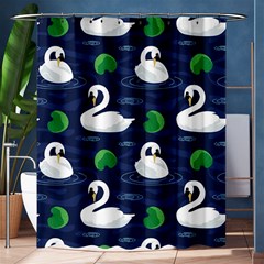 Swan Pattern Elegant Design Shower Curtain 60  X 72  (medium)  by pakminggu