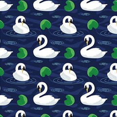 Swan Pattern Elegant Design Play Mat (square) by pakminggu