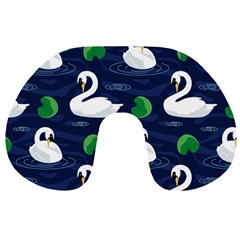 Swan Pattern Elegant Design Travel Neck Pillow by pakminggu