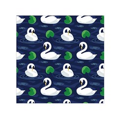 Swan Pattern Elegant Design Square Satin Scarf (30  X 30 ) by pakminggu