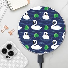 Swan Pattern Elegant Design Wireless Fast Charger(white) by pakminggu