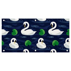 Swan Pattern Elegant Design Banner And Sign 4  X 2  by pakminggu