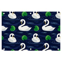 Swan Pattern Elegant Design Banner And Sign 6  X 4  by pakminggu