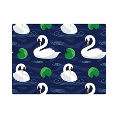 Swan Pattern Elegant Design Premium Plush Fleece Blanket (mini) by pakminggu