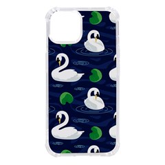 Swan Pattern Elegant Design Iphone 14 Tpu Uv Print Case by pakminggu