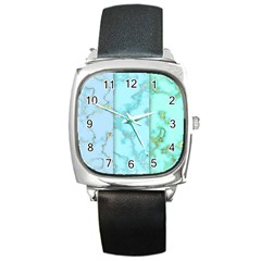 Background Marble Set Square Metal Watch by pakminggu