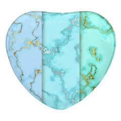 Background Marble Set Heart Glass Fridge Magnet (4 Pack) by pakminggu