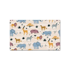 Wild Animals Seamless Pattern Sticker Rectangular (10 Pack) by pakminggu