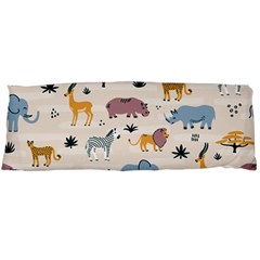 Wild Animals Seamless Pattern Body Pillow Case (dakimakura) by pakminggu