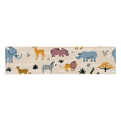 Wild Animals Seamless Pattern Banner And Sign 4  X 1  by pakminggu