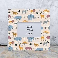 Wild Animals Seamless Pattern White Box Photo Frame 4  X 6  by pakminggu