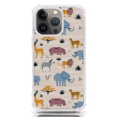 Wild Animals Seamless Pattern Iphone 13 Pro Tpu Uv Print Case by pakminggu