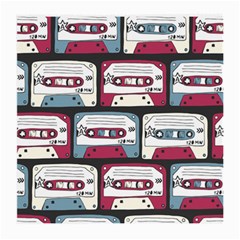 Music Symbols Rock Music Seamless Pattern Medium Glasses Cloth (2 Sides) by pakminggu