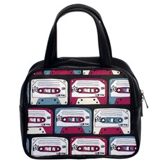 Music Symbols Rock Music Seamless Pattern Classic Handbag (two Sides) by pakminggu